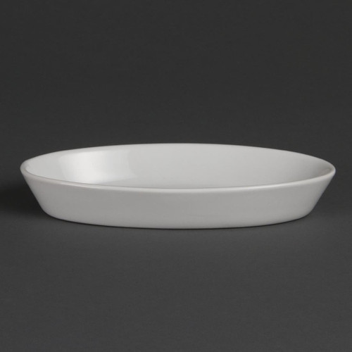 Olympia Whiteware Oval Sole Dishes 184x 103mm (Pack of 6)