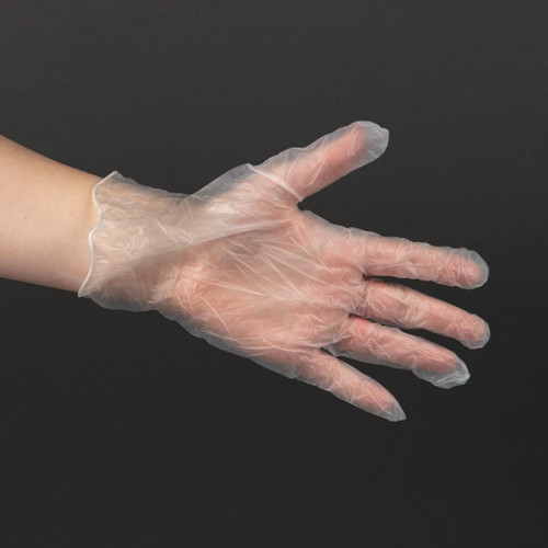 Powder-Free Latex Gloves Clear Medium (Pack of 100)