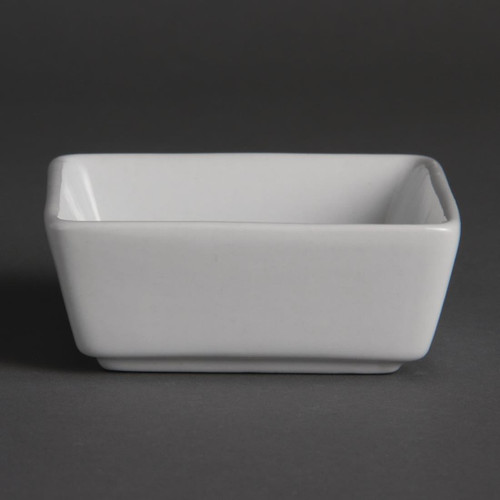 Olympia Mini Square Dishes 90ml 85mm (Pack of 12)