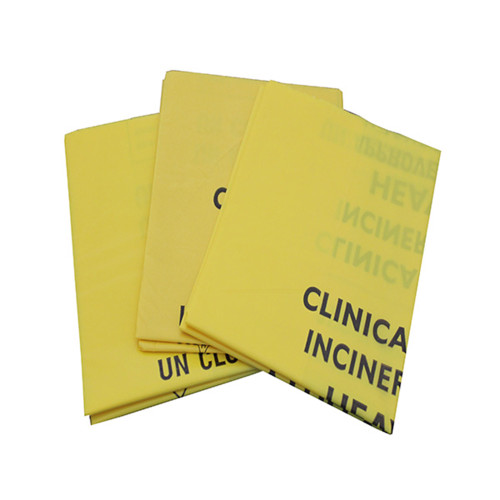 Heavy–Duty Clinical Waste Sacks Yellow  10 kg & 90 L (Pack of 100)