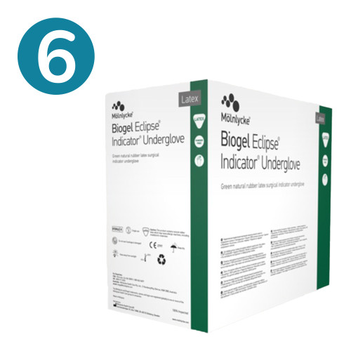 BiogelĀ® Eclipse Indicator Latex Undergloves (6.0) (Pack of 50) BiogelĀ® Eclipse Indicator Latex Undergloves (6.0) (Pack of 50)