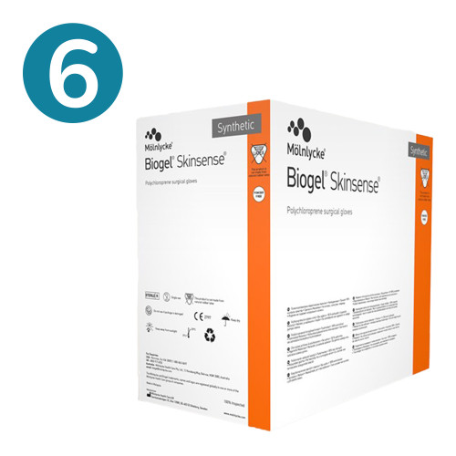 BiogelĀ® SkinsenseĀ® Synthetic Surgical Gloves (6.0) (Pack of 50) BiogelĀ® SkinsenseĀ® Synthetic Surgical Gloves (6.0) (Pack of 50)