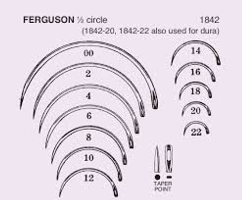 Coated Vicryl™ Plus Taper Point Needles JB | 1/2 Circle | 26 mm | 90 cm| Violet | Braided