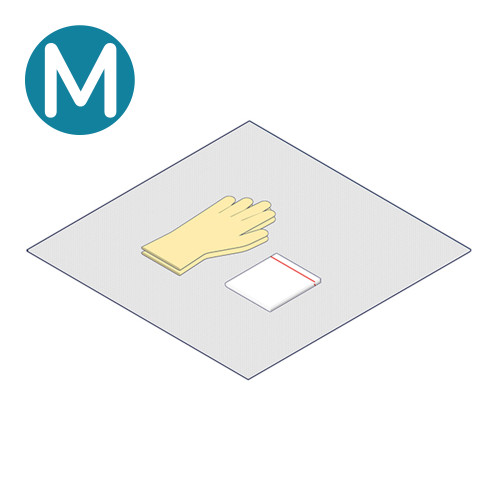 Polyfield Packs With White Bag & Latex Gloves (Medium) (Pack of 50)