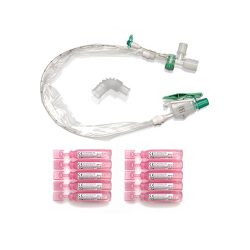 TrachSeal™ Adult Endotracheal Closed Suction System With Saline Ampoules F12 (Pack of 15)