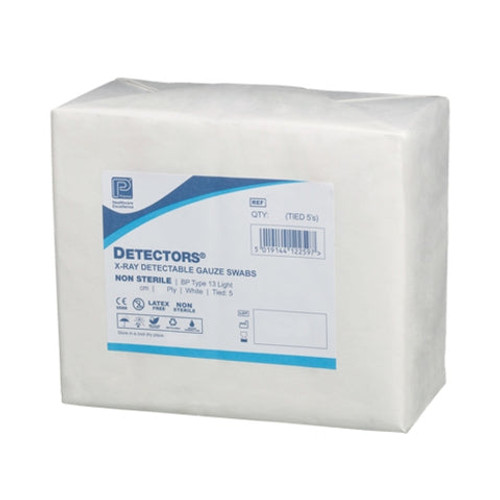 Premier Detectors® Sterile X–Ray Detectable Swabs White  (Pack of 80)