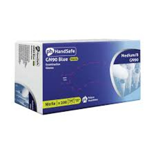 Handsafe Nitrile Examination Gloves Blue (Pack of 100)