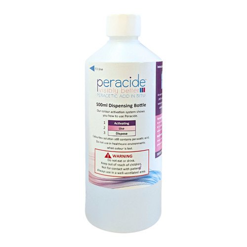 Peracide™ Dilution Containers 500 ml Bottle For Use With 3g Tablets (Pack of 16)