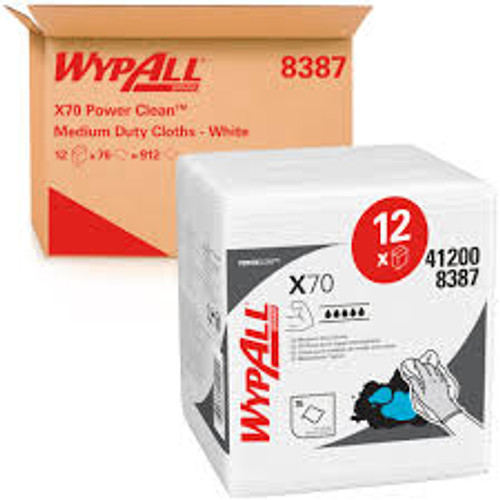 WypAll® X70 Power Clean™ Cleaning Cloths White