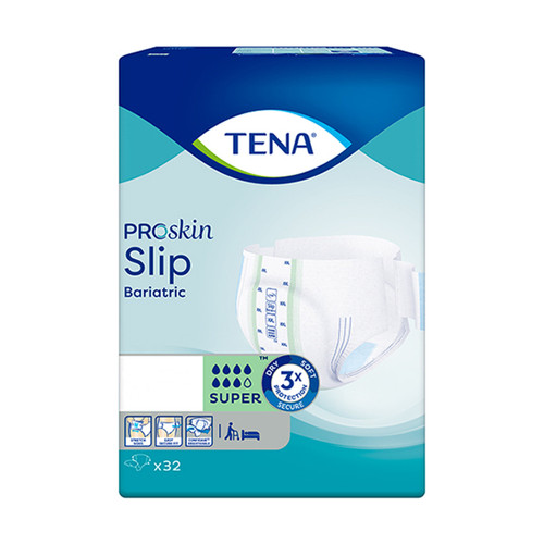 ProSkin Slip Bariatric Super Adult Nappies XXX–Large 175 to 244 cm (Pack of 8)