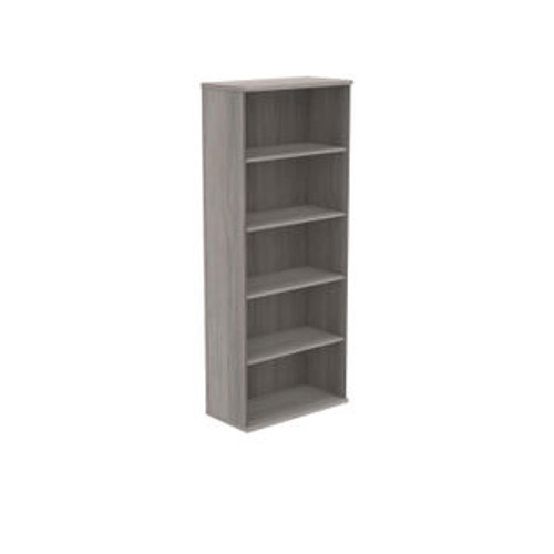 Polaris Bookcase 4 Shelf 800x400x1980mm Alaskan Grey Oak