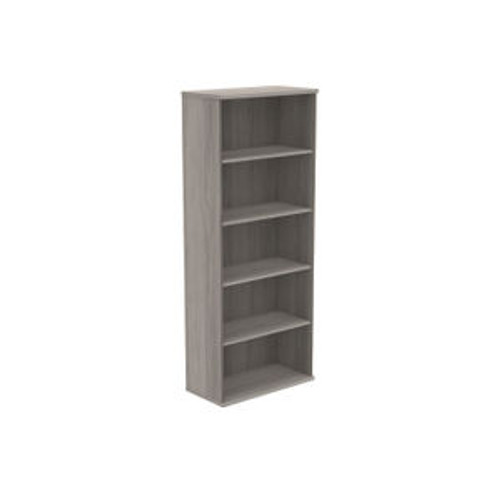 Astin Bookcase 4 Shelves 800x400x1980mm Alaskan Grey Oak