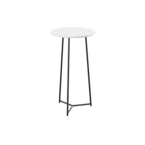 Jemini Trinity High Table 600x600x1110mm White/Black