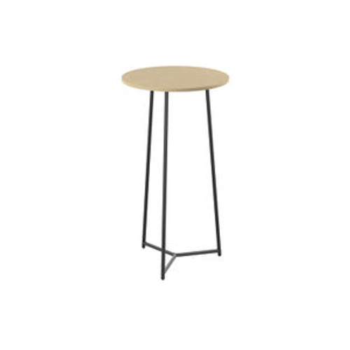 Jemini Trinity High Table 600x600x1110mm Maple/Black