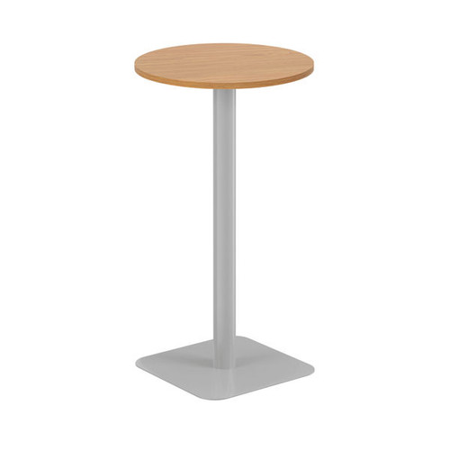 Jemini Origin 600mm High Table Nova Oak/Silver Jemini Origin 600mm High Table Nova Oak/Silver
