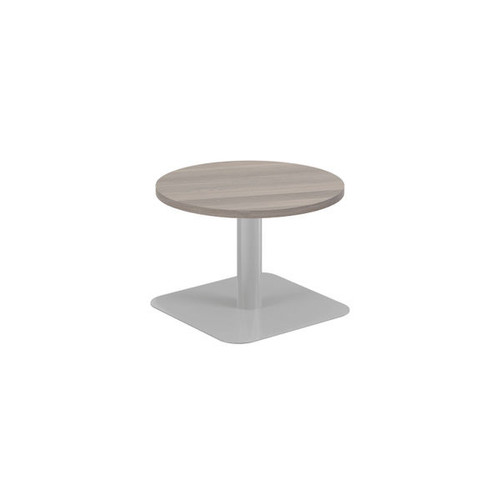 Jemini Origin 600mm Low Table Grey Oak/Silver Jemini Origin 600mm Low Table Grey Oak/Silver