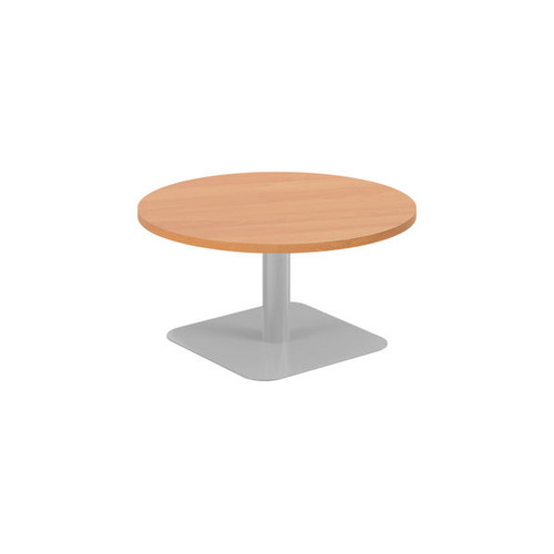 Jemini Origin 800mm Low Table Beech/Silver Jemini Origin 800mm Low Table Beech/Silver
