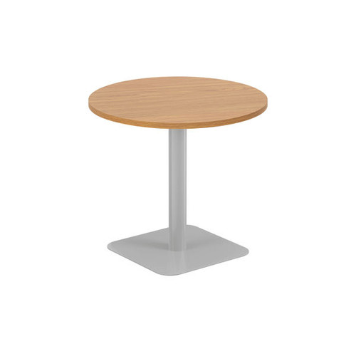Jemini Origin 800mm Mid Table Nova Oak/Silver Jemini Origin 800mm Mid Table Nova Oak/Silver