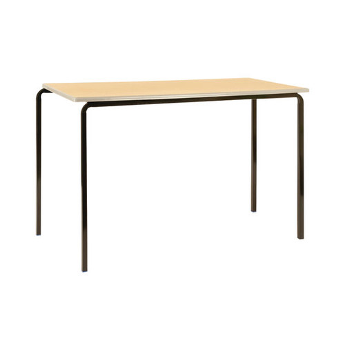 Jemini Polyurethane Edged Class Table 1100x550x590mm Beech/Silver (Pack of 4)
