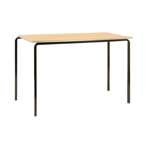 Jemini Polyurethane Edged Class Table 1200x600x590mm Beech/Black (Pack of 4)