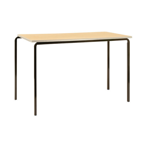 Jemini Polyurethane Edged Class Table 1200x600x590mm Beech/Silver (Pack of 4)