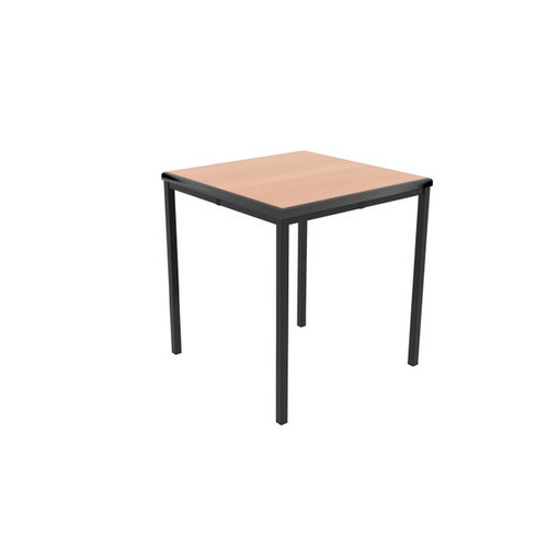 Jemini Titan Multipurpose Classroom Table 600x600x640mm Beech/Black