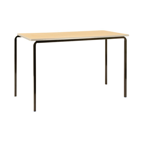 Jemini Polyurethane Edged Class Table 1100x550x760mm Beech/Black (Pack of 4)
