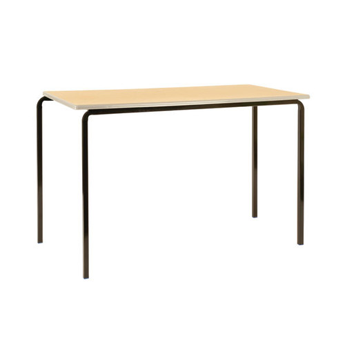 Jemini Polyurethane Edged Class Table 1200x600x760mm Beech/Silver (Pack of 4)