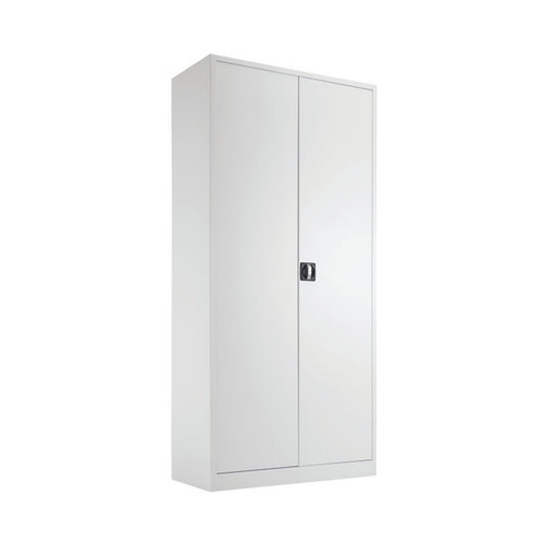 Talos Double Door Stationery Cupboard 920x420x1950mm White