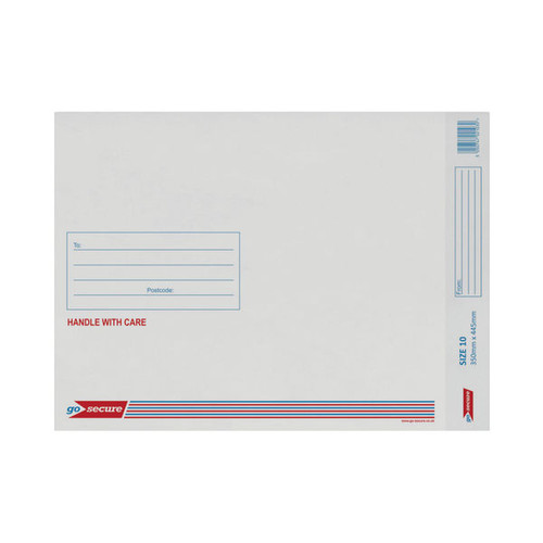 GoSecure Bubble Envelopes Size 10 White (Pack of 10)