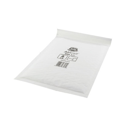 AirKraft Size 1 Bubble Lined Mailer Multi White (Pack of 10) MMUL03318