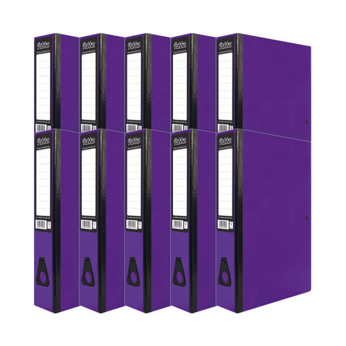 Pukka Brights Box File Foolscap Purple (10 Pack) BR-7778