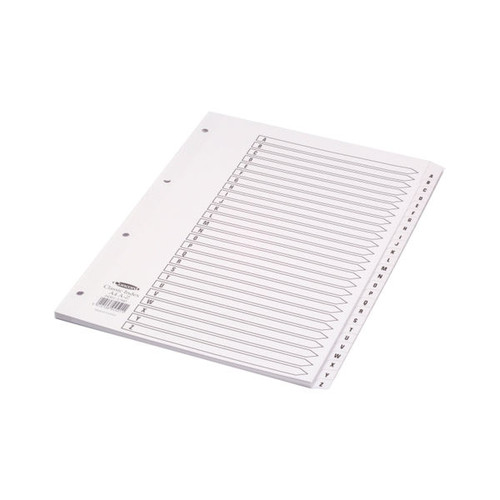 Concord Classic Index A-Z 26-Part A4 White Board Mylar Tabs 04501/CS45 Concord Classic Index A-Z 26-Part A4 White Board Mylar Tabs 04501/CS45