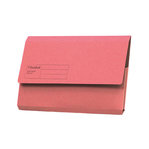 Exacompta Guildhall Document Wallet Foolscap Pink (Pack of 50) GDW1-PNK Exacompta Guildhall Document Wallet Foolscap Pink (Pack of 50) GDW1-PNK