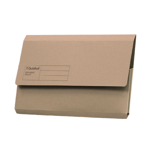 Exacompta Guildhall Document Wallet Foolscap Buff (Pack of 50) GDW1-BUF Exacompta Guildhall Document Wallet Foolscap Buff (Pack of 50) GDW1-BUF
