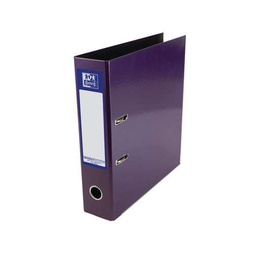 Oxford 70mm Lever Arch File Laminated A4 Purple 400107440 Oxford 70mm Lever Arch File Laminated A4 Purple 400107440