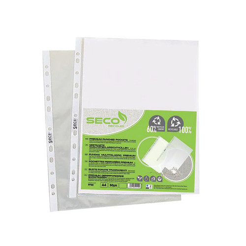 Stewart Superior Eco Biodegradable Punched Pocket A4 (50 Pack) PP80 Stewart Superior Eco Biodegradable Punched Pocket A4 (50 Pack) PP80