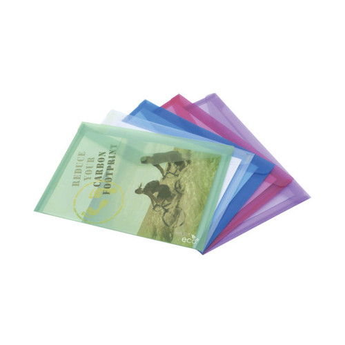 Rapesco Eco Popper Wallet A4 + Assorted (Pack of 5) 1039 Rapesco Eco Popper Wallet A4 + Assorted (Pack of 5) 1039