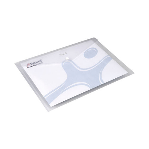 Rexel Ice Popper Wallets Landscape A4 Clear (Pack of 5) 2101660 Rexel Ice Popper Wallets Landscape A4 Clear (Pack of 5) 2101660