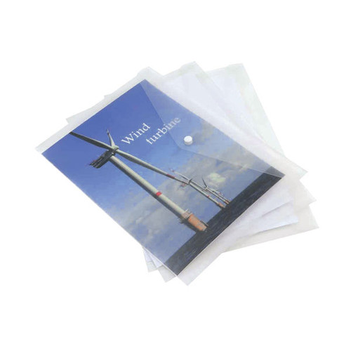 Rapesco Eco Popper Wallet A4 + Clear (Pack of 5) 1040 Rapesco Eco Popper Wallet A4 + Clear (Pack of 5) 1040