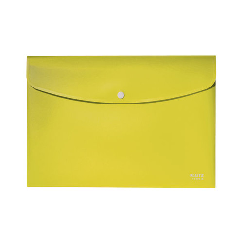 Leitz Recycle Document Wallet Plastic A4 Yellow (Pack of 10) 46780015 Leitz Recycle Document Wallet Plastic A4 Yellow (Pack of 10) 46780015