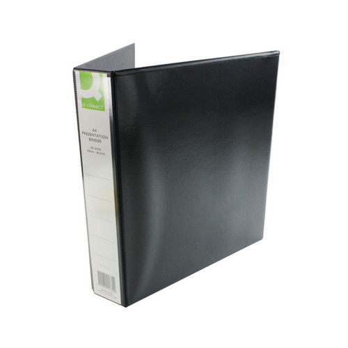 Q-Connect Presentation 40mm 4D Ring Binder A4 Black Q-Connect Presentation 40mm 4D Ring Binder A4 Black