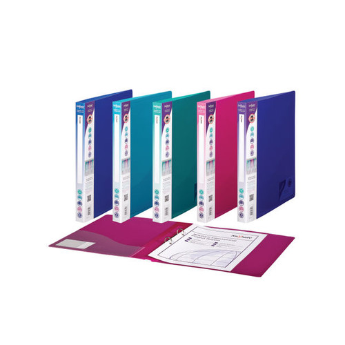 Snopake 2 Ring Binder 25mm A4 Electra Assorted (Pack of 10) 10165 Snopake 2 Ring Binder 25mm A4 Electra Assorted (Pack of 10) 10165