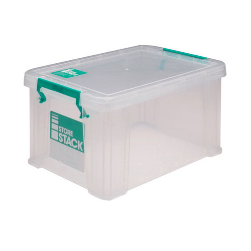 StoreStack 1.7 Litre Storage Box W200xD130xH110mm Clear StoreStack 1.7 Litre Storage Box W200xD130xH110mm Clear