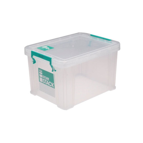 Storestack Storage Box Clear 1 Litre 180x110x90mm Storestack Storage Box Clear 1 Litre 180x110x90mm