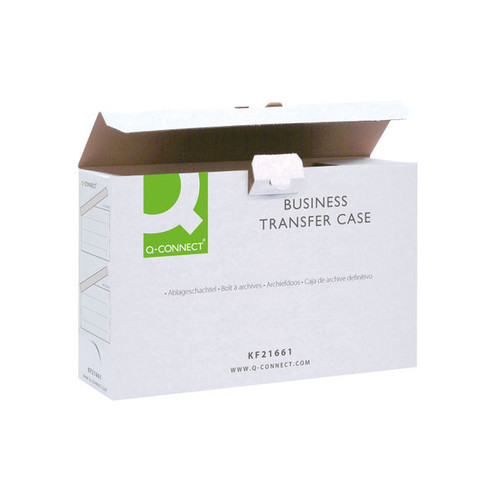 Q-Connect Business Transfer Case White (Pack of 10) Q-Connect Business Transfer Case White (Pack of 10)