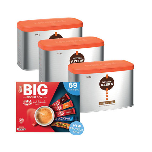 Nescafe Azera 500g x3 + FOC Big Biscuit Box Nescafe Azera 500g x3 + FOC Big Biscuit Box