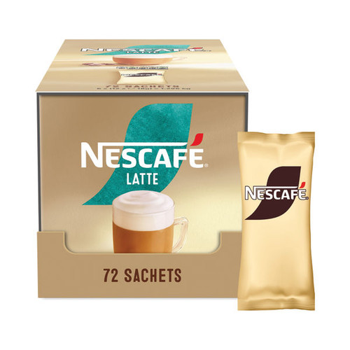 Nescafe Latte Instant Coffee Sachets (Pack of 72) 12596948
