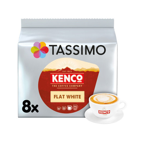 Tassimo Flat White Kenco Coffee Pods 8x5 Pods (Pack of 40) 4051498