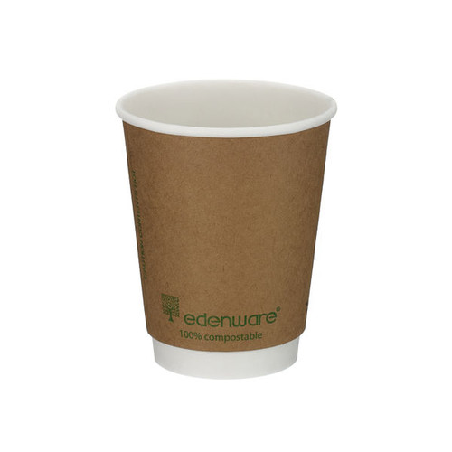 Go-Pak Double Wall Coffee Cup 8oz PLA Lined 20x25 Kraft (Pack of 500) B04012EU